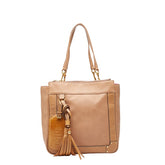 クロエ エデン ショルダーバッグ トートバッグ ピンク ベージュ レザー レディース Chloe 中古