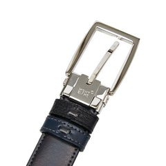 モンブラン リバーシブル ベルト ブラック ネイビー レザー メンズ MONTBLANC 【中古】
