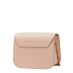 フルラ ミニメトロポリス チェーン ショルダーバッグ ポシェット ピンク レザー レディース Furla 中古