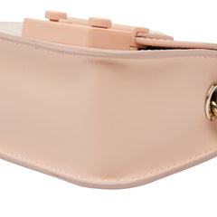 フルラ ミニメトロポリス チェーン ショルダーバッグ ポシェット ピンク レザー レディース Furla 中古