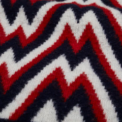 モンクレール トリコロール ニット サイズ:M ネイビー レッド ウール レディース MONCLER 【中古】