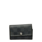 ルイ ヴィトン ダミエ グラフィット ミュルティクレ6 キーケース N62662 ブラック PVC レザー メンズ LOUIS VUITTON 中古