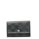 ルイ ヴィトン ダミエ グラフィット ミュルティクレ6 キーケース N62662 ブラック PVC レザー メンズ LOUIS VUITTON 中古