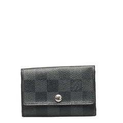 ルイ ヴィトン ダミエ グラフィット ミュルティクレ6 キーケース N62662 ブラック PVC レザー メンズ LOUIS VUITTON 中古
