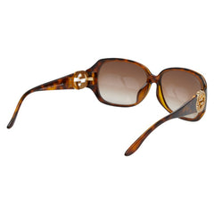 グッチ インターロッキングG スモークグラデーション ラインストーン サングラス GG3592 ブラウン プラスチック レディース GUCCI 【中古】