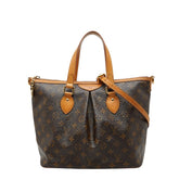 ルイ ヴィトン モノグラム パレルモPM ハンドバッグ ショルダーバッグ 2WAY M40145 ブラウン PVC レザー レディース LOUIS VUITTON 【中古】