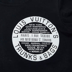ルイ ヴィトン 19SS TRUNKS&BAGS スタンプ ロゴ 半袖Tシャツ サイズ:S ブラック コットン メンズ LOUIS VUITTON 【中古】