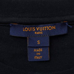 ルイ ヴィトン 19SS TRUNKS&BAGS スタンプ ロゴ 半袖Tシャツ サイズ:S ブラック コットン メンズ LOUIS VUITTON 【中古】