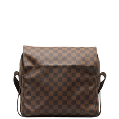 ルイ ヴィトン ダミエ ナヴィグリオ 斜め掛け ショルダーバッグ N45255 ブラウン PVC レザー レディース LOUIS VUITTON 中古