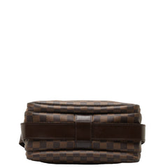 ルイ ヴィトン ダミエ ナヴィグリオ 斜め掛け ショルダーバッグ N45255 ブラウン PVC レザー レディース LOUIS VUITTON 中古