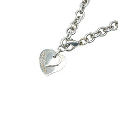 ティファニー リターン ダブルハート チェーン ブレスレット SV925 シルバー レディース TIFFANY&Co. 【中古】