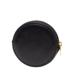 カルティエ パンテール ラウンド コインケース ブラック ゴールド レザー レディース CARTIER 【中古】