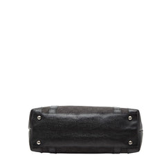 グッチ GGキャンバス トートバッグ ハンドバッグ 268640 ブラック キャンバス レザー レディース GUCCI 【中古】