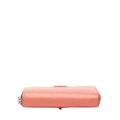 クリスチャンルブタン - ラウンドファスナー コインケース 小銭入れ ピンク レザー レディース Christian Louboutin 【中古】