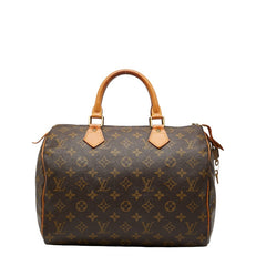 ルイ ヴィトン モノグラム スピーディ30 ハンドバッグ M41526 ブラウン PVC レザー レディース LOUIS VUITTON 【中古】