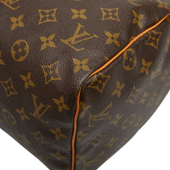 ルイ ヴィトン モノグラム スピーディ30 ハンドバッグ M41526 ブラウン PVC レザー レディース LOUIS VUITTON 【中古】