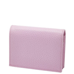 グッチ GGマーモント ボスコ 二つ折り財布 コンパクトウォレット 499325 ピンク レザー レディース GUCCI 【中古】
