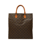 ルイ ヴィトン モノグラム サックプラ ハンドバッグ トートバッグ M51140 ブラウン PVC レザー レディース LOUIS VUITTON 中古
