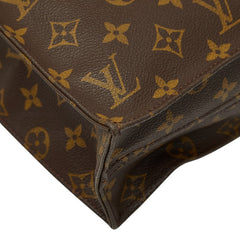 ルイ ヴィトン モノグラム サックプラ ハンドバッグ トートバッグ M51140 ブラウン PVC レザー レディース LOUIS VUITTON 【中古】