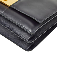 エルメス ヴィンテージ ハンドバッグ ワンショルダーバッグ ブラック ゴールド金具 ボックスカーフ レディース HERMES 【中古】
