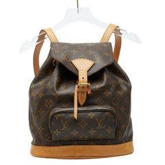 ルイ ヴィトン モノグラム モンスリPM リュック バックパック M51137 ブラウン PVC レザー レディース LOUIS VUITTON 【中古】