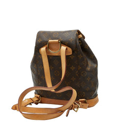 ルイ ヴィトン モノグラム モンスリPM リュック バックパック M51137 ブラウン PVC レザー レディース LOUIS VUITTON 【中古】