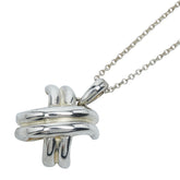ティファニー シグネチャークロス ネックレス ペンダント SV925 シルバー レディース TIFFANY&Co. 【中古】