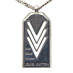 ルイ ヴィトン トリプルV ネックレス M00050 シルバー メタル レディース LOUIS VUITTON 中古