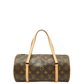ルイ ヴィトン モノグラム パピヨン26 ハンドバッグ M51366 ブラウン PVC レザー レディース LOUIS VUITTON 【中古】