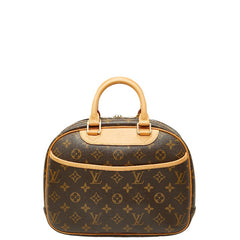 ルイ ヴィトン モノグラム トゥルーヴィル ハンドバッグ M42228 ブラウン PVC レザー レディース LOUIS VUITTON 【中古】