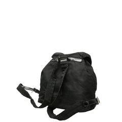 プラダ 三角ロゴプレート リュック バックパック B2811 ブラック ナイロン レザー レディース PRADA 【中古】