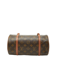 ルイ ヴィトン モノグラム パピヨン26 ハンドバッグ M51366 ブラウン PVC レザー レディース LOUIS VUITTON 中古