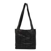 シャネル チョコバー トートバッグ ブラック レザー レディース CHANEL 【中古】