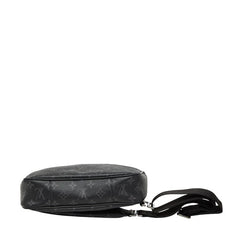 ルイ ヴィトン モノグラム エクリプス ボディバッグ ウエストバッグ M42906 ブラック PVC レザー レディース LOUIS VUITTON 【中古】