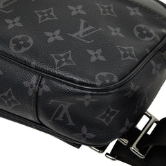 ルイ ヴィトン モノグラム エクリプス ボディバッグ ウエストバッグ M42906 ブラック PVC レザー レディース LOUIS VUITTON 【中古】