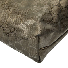 グッチ GGインプリメ ハンドバッグ トートバッグ 211138 ゴールド PVC レザー レディース GUCCI 中古