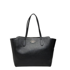 グッチ スウィング トートバッグ ショルダーバッグ 354397 ブラック レザー レディース GUCCI 【中古】