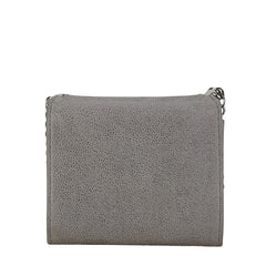 ステラマッカートニー 二つ折り財布 コンパクトウォレット グレー ポリエステル レディース Stella McCartney 中古