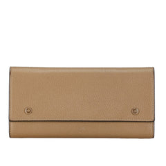 セリーヌ ラージフラップ 長財布 SPG5125 ベージュ レザー レディース CELINE 中古