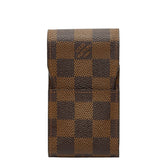 ルイ ヴィトン ダミエ エテュイ シガレット シガレットケース タバコケース N63024 ブラウン PVC レザー レディース LOUIS VUITTON 【中古】