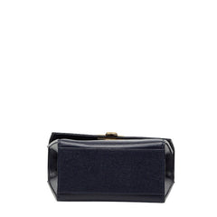 ディオール CDロゴ ショルダーバッグ ハンドバッグ 2WAY ネイビー ゴールド レザー レディース Dior 中古