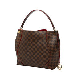 ルイ ヴィトン ダミエ カイサ ホーボー ショルダーバッグ N41555 ブラウン レッド PVC レザー レディース LOUIS VUITTON 【中古】