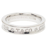 ティファニー 1837 ナローリング リング 指輪 K18WG ホワイトゴールド レディース TIFFANY&Co. 【中古】
