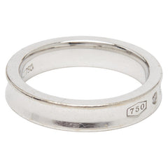 ティファニー 1837 ナローリング リング 指輪 K18WG ホワイトゴールド レディース TIFFANY&Co. 中古