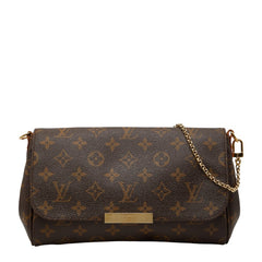ルイ ヴィトン モノグラム フェイボリットMM ハンドバッグ ショルダーバッグ 2WAY M40718 ブラウン PVC レザー レディース LOUIS VUITTON 【中古】
