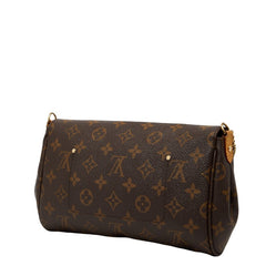 ルイ ヴィトン モノグラム フェイボリットMM ハンドバッグ ショルダーバッグ 2WAY M40718 ブラウン PVC レザー レディース LOUIS VUITTON 【中古】