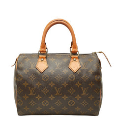 ルイ ヴィトン モノグラム スピーディ25 ハンドバッグ ミニボストンバッグ M41528 ブラウン PVC レザー レディース LOUIS VUITTON 【中古】