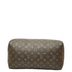 ルイ ヴィトン モノグラム スピーディ35 ハンドバッグ ミニボストンバッグ M41524 ブラウン PVC レザー レディース LOUIS VUITTON 【中古】