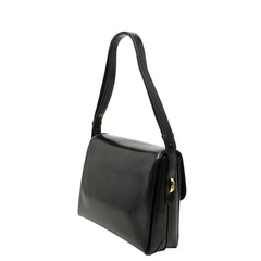 グッチ オールドグッチ ショルダーバッグ ブラック レザー レディース GUCCI 【中古】