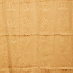 カルティエ 総柄 スカーフ ブラウン シルク レディース CARTIER 中古